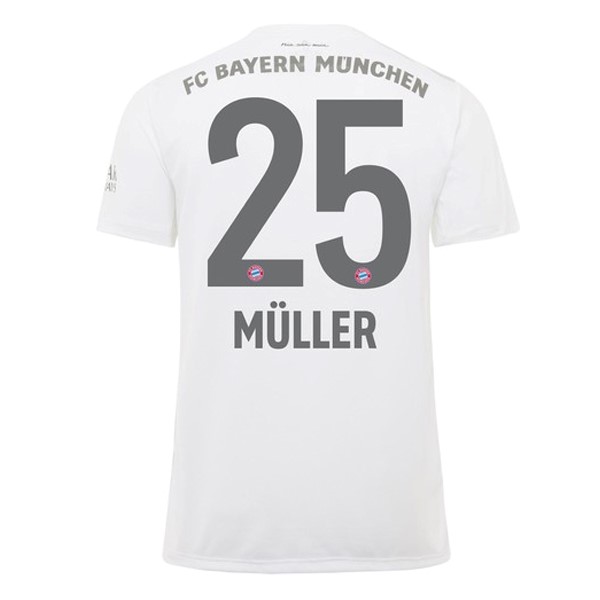 Camiseta Bayern Munich NO.25 Muller 2ª 2019-2020 Blanco